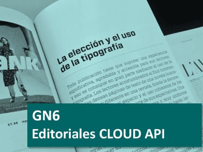 GN6 software para editoriales CLOUD API